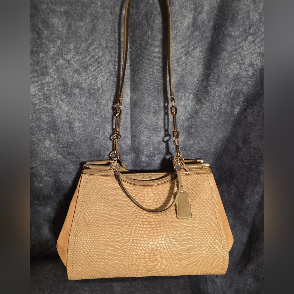 Rare Coach Madison Pinnacle Carrie Satchel And Wristlet - Picture 4 of 15